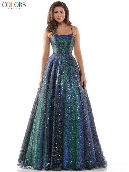 Colors Dress 2437 Black Green Prom ...